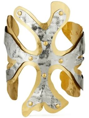 TORY BURCH ROXANNE ABSTRACT CUFF BRACELET